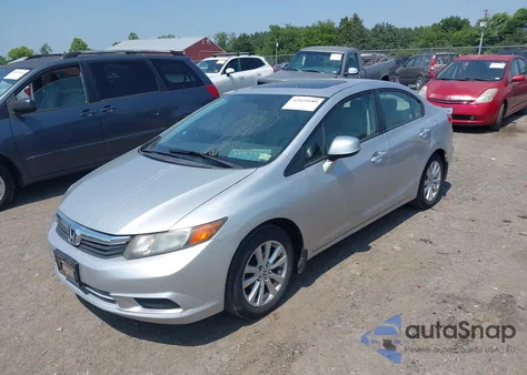 2012 Honda Civic Ex-L from USA, damaged, VIN 19XFB2F96CE038298